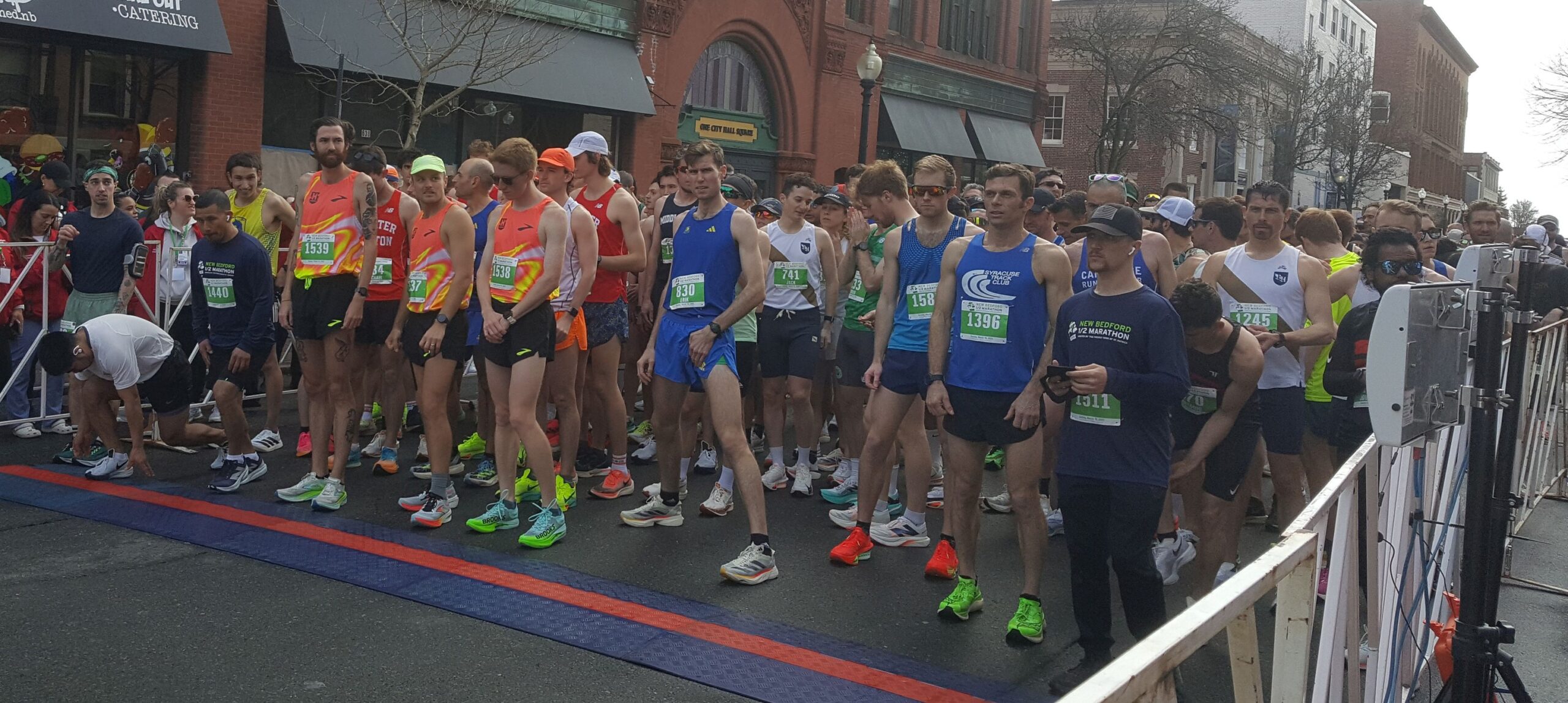 Runners competing in the Yankee Timing New Bedford Half